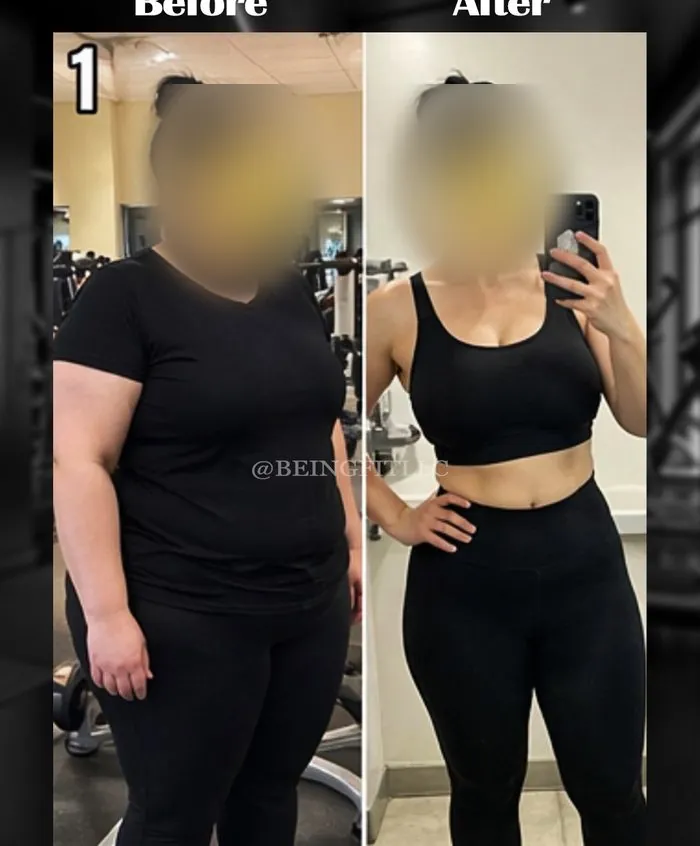 Being Fit client body transformation 5, before and after personal training in Dubai