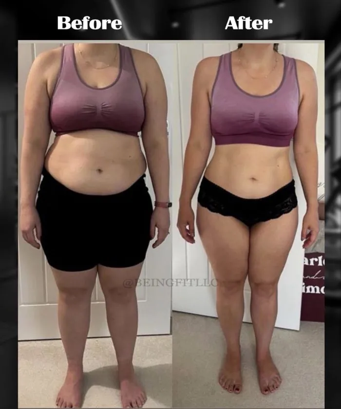 Being Fit client body transformation 7, before and after